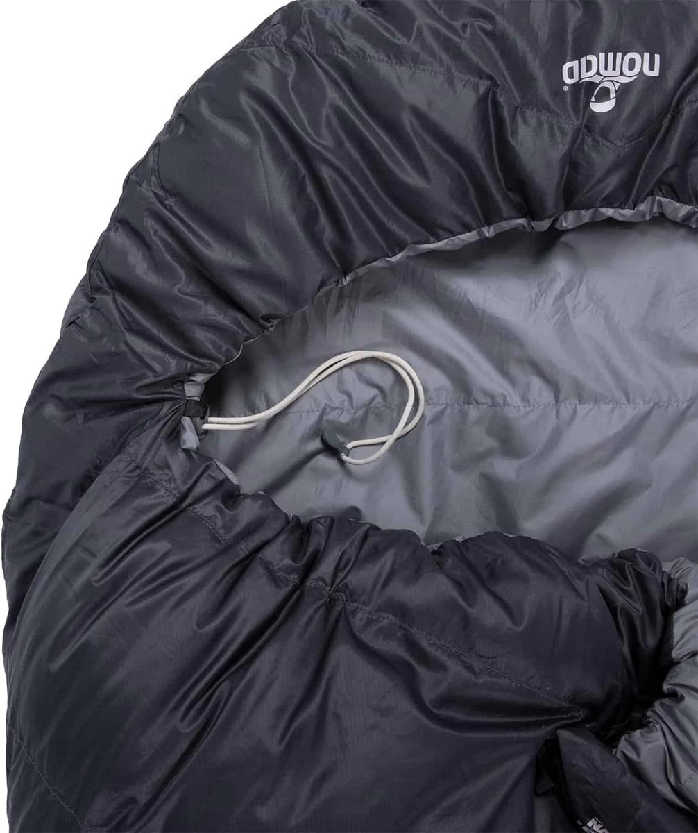 NOMAD® Taurus 400 Slaapzak | 210x80cm Grijs | Lichtgewicht & Kwalitatief | Slaapzak | Incl Hoes - Afbeelding 3