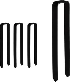 Relaxdays Grondankers Voor Rozenboog - Staal - Grondpennen - U-vorm - Haringen - Anker