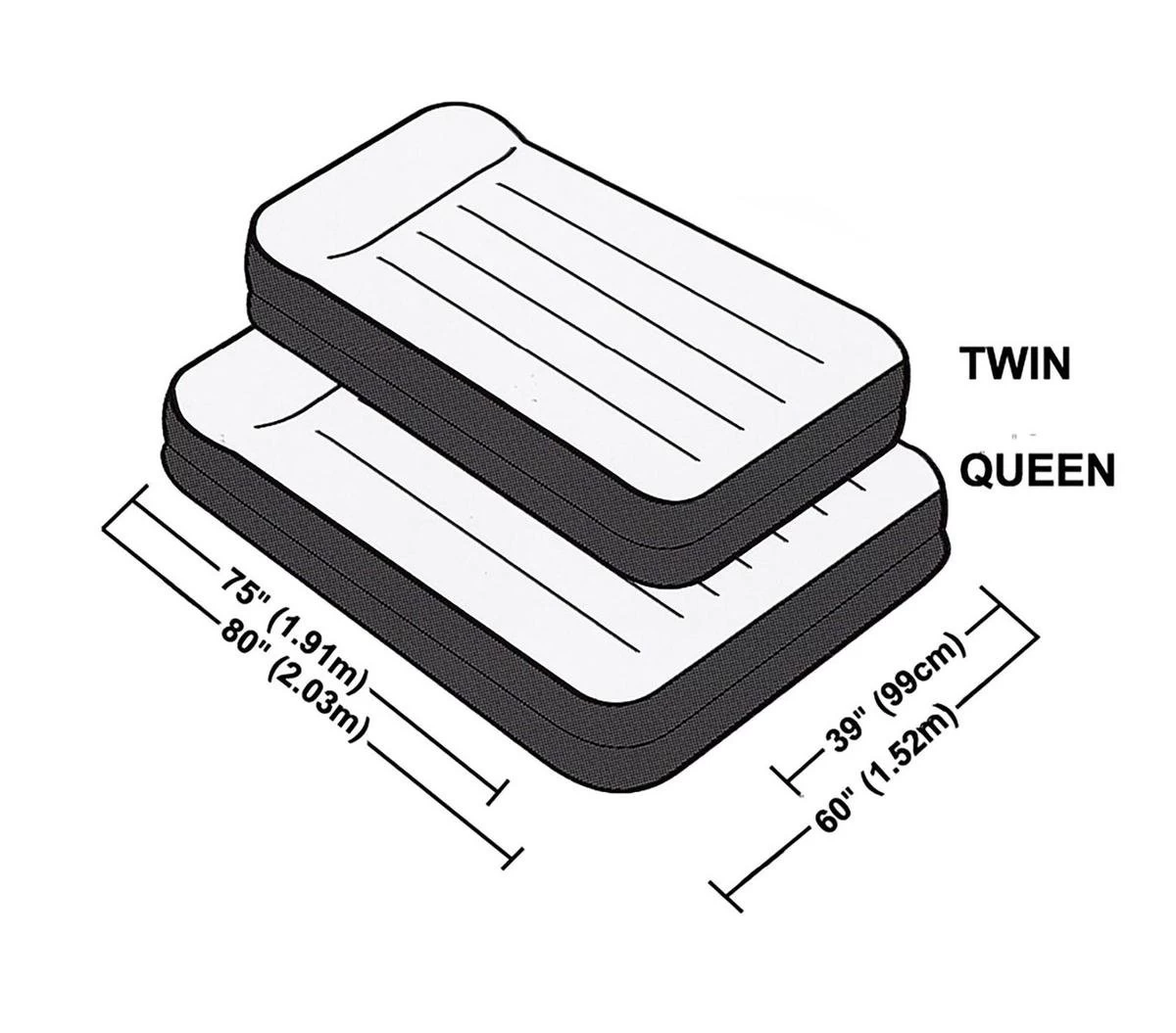 Intex Luchtbed - 2 Persoons - 203x152x42cm - Afbeelding 5
