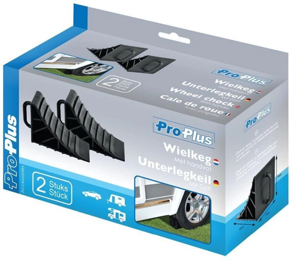 Proplus Wielkeg Kunststof Met Handvat 16,5 Cm Zwart 2 Stuks - Afbeelding 5