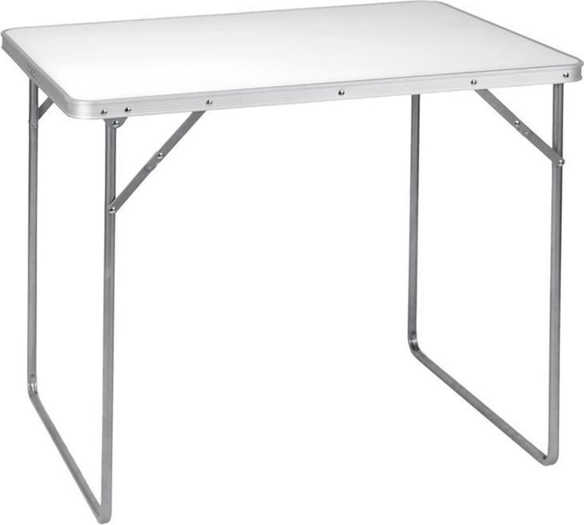 GENERIC Campingtafel Wit - 80 X 60 X 69 Cm - Tuintafel - Inklapbaar - Afbeelding 3