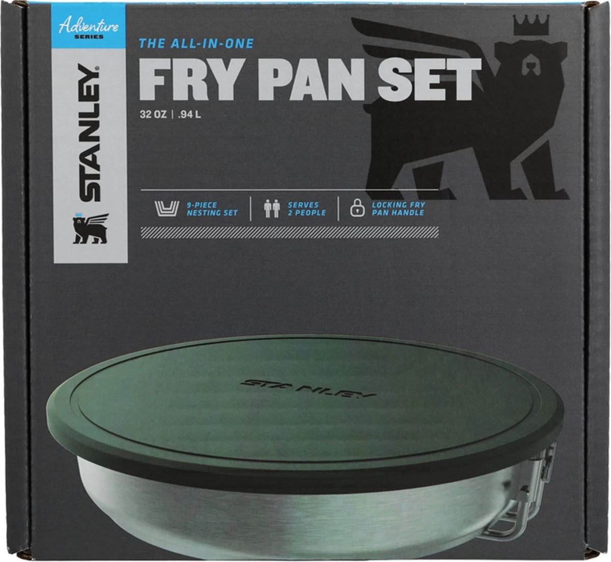 Stanley The All-In_One Fry Pan Set 1 L - Campingkookset - Stainless Steel - Afbeelding 14