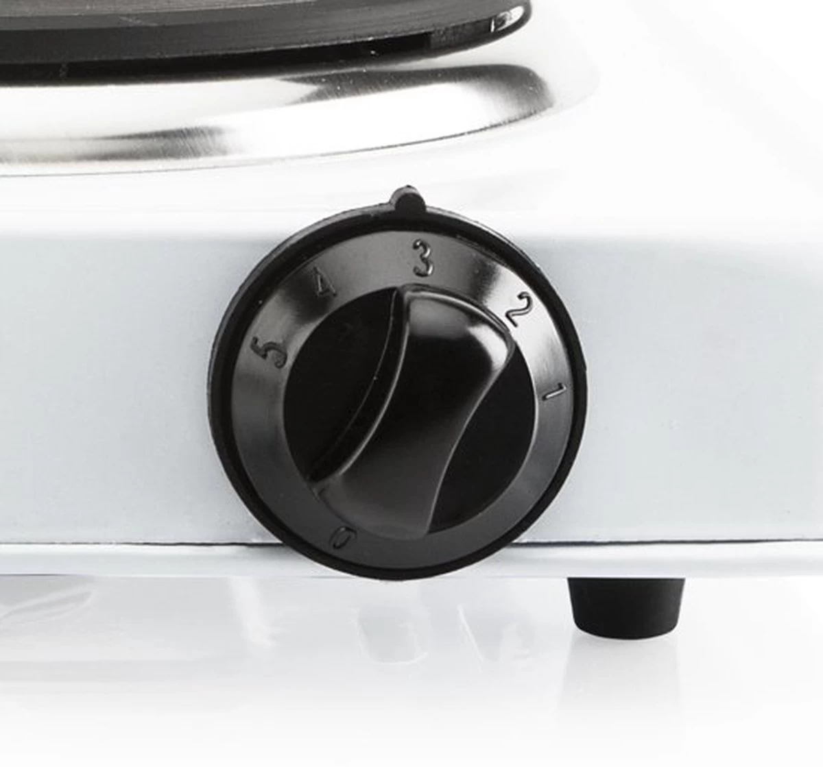 Kookplaat Basic Ø 16 Cm Elektrisch Wit Enkel Pits 1000W 5-standen 22 X 22 X 7 Cm - Afbeelding 3