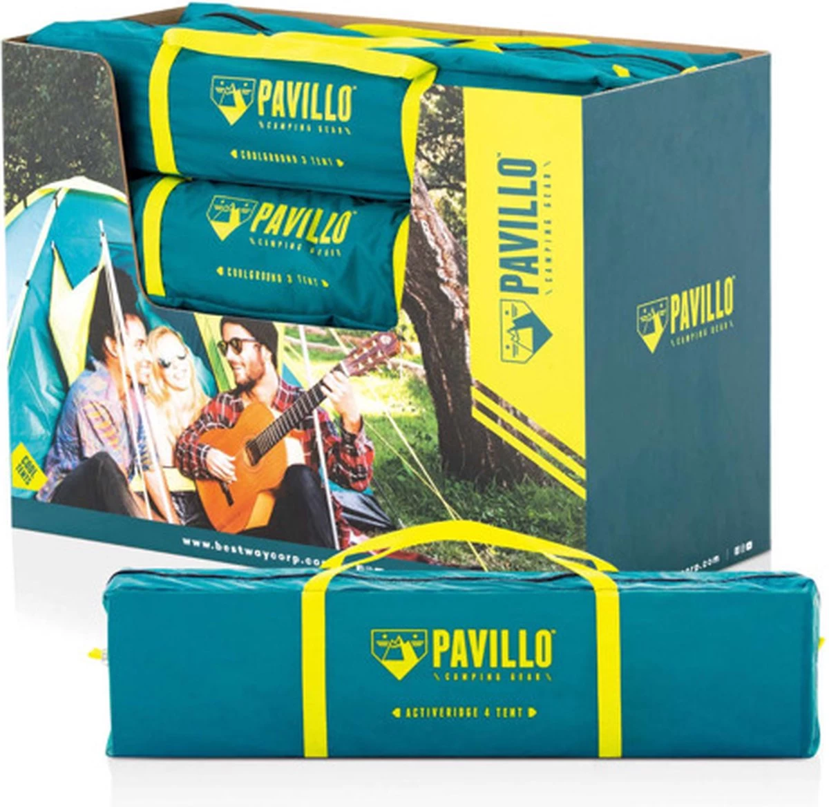 Pavillo Tent Coolground X3 Luifel - Groen - 3 Persoons - Afbeelding 7