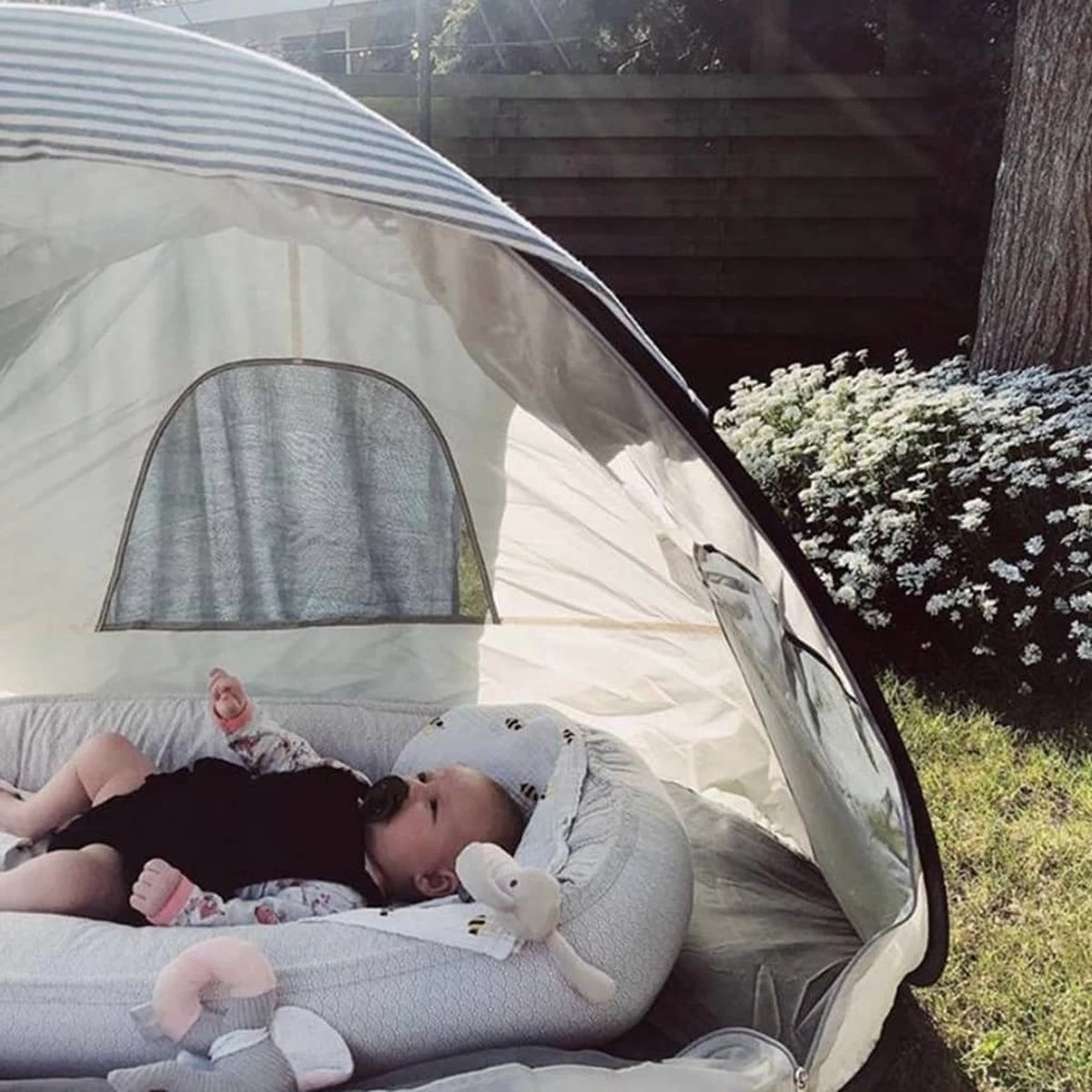 Deryan Luxe Pop Up Strandtent - Anti-UV 50+ - Cream - Afbeelding 7