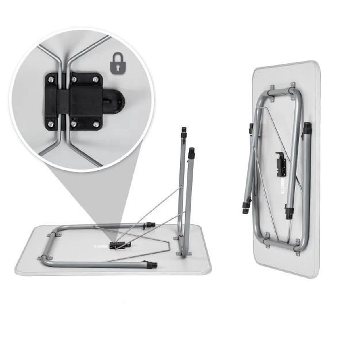 TecTake - Campingtafel - Inklapbaar, Afmetingen 80 X 60 X 68 Cm - 402173 - Afbeelding 3