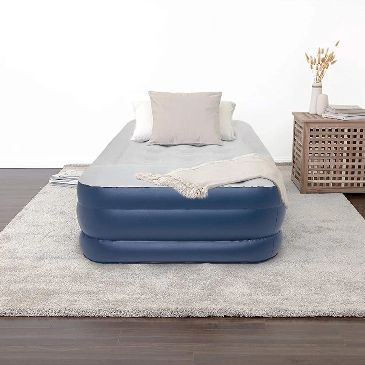 LifeGoods Luchtbed - 1 Persoons - Met Ingebouwde Pomp - Incl. Draagtas En Reparatiekit - Afbeelding 10