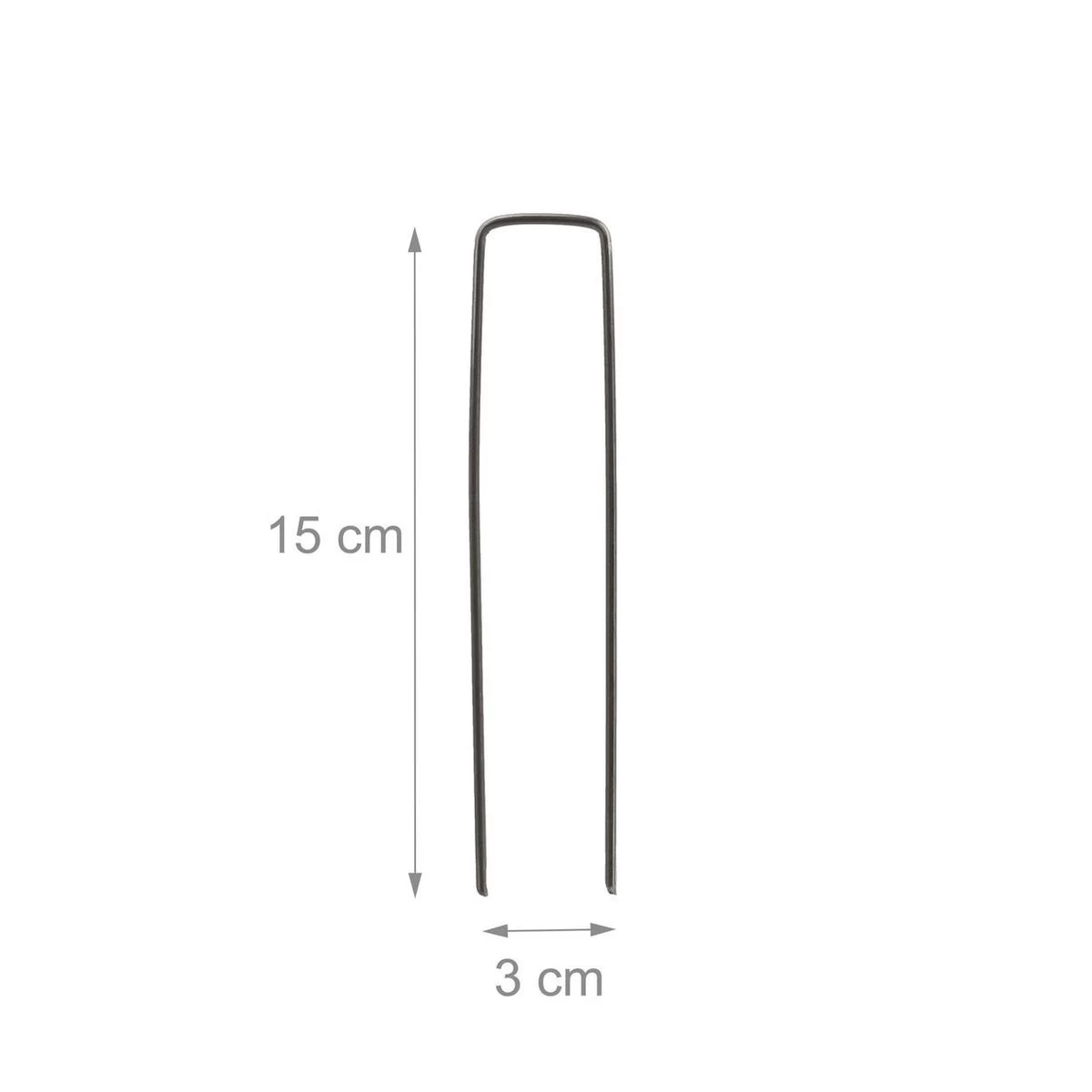 Relaxdays 100x Gronddoekpen - Grondanker - Haring - Gronddoekhaak - Grondhaken - 2mm - Afbeelding 7