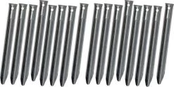 Klassieke Stalen V-vormige Tentharingen Set - 16 Stuks - 18 Cm | Lange Hoekharingen Van Staal Voor Opzetten Tent | Halfronde Haringen | Camping | Kamperen