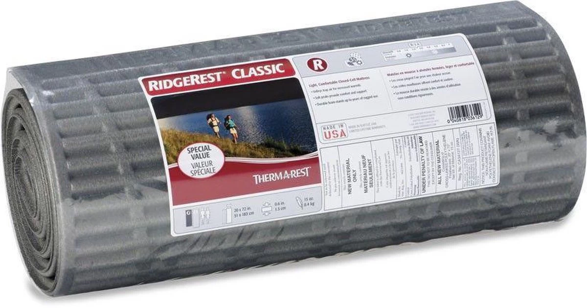 Thermarest RidgeRest Classic Slaapmat Regular Zwart - Afbeelding 5