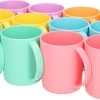 12x Stuks Plastic Drinkbekers Van Kunststof 350 Ml Multi-color - Limonade Bekers - Campingservies/picknickservies
