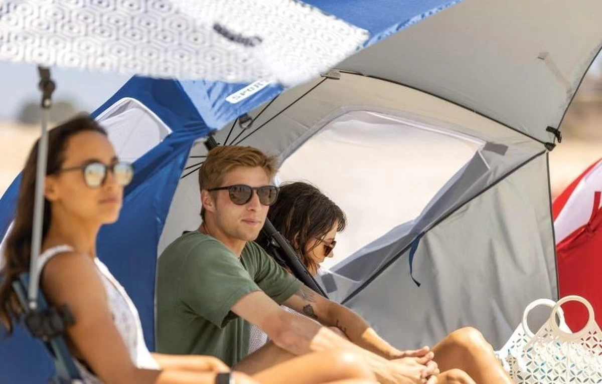 Sport-Brella - Premiere Strandtent - Windscherm - Tochtscherm - Tochtscherm - Stormparaplu - Zonnescherml - Blauw - Afbeelding 2