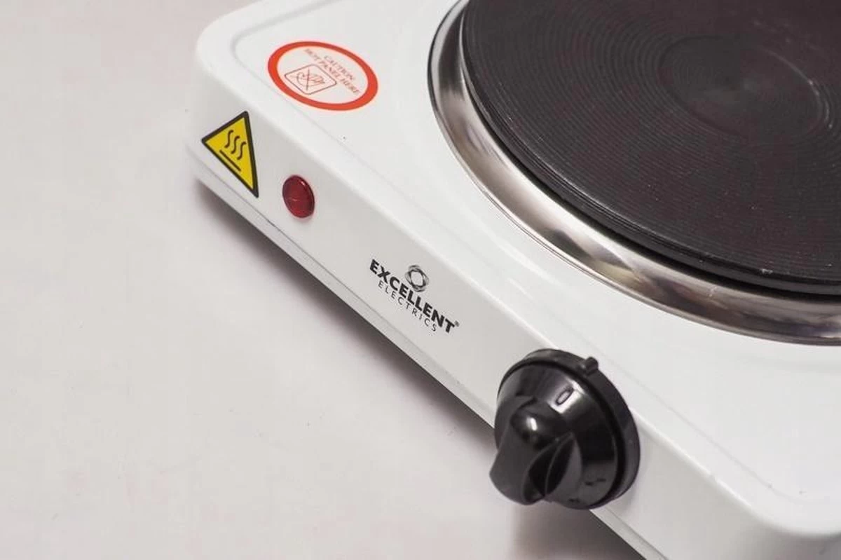 Kookplaat Basic Ø 16 Cm Elektrisch Wit Enkel Pits 1000W 5-standen 22 X 22 X 7 Cm - Afbeelding 4