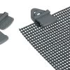 Bo-Camp Tenttapijt Clips - Universeel - 4 Stuks - Grijs