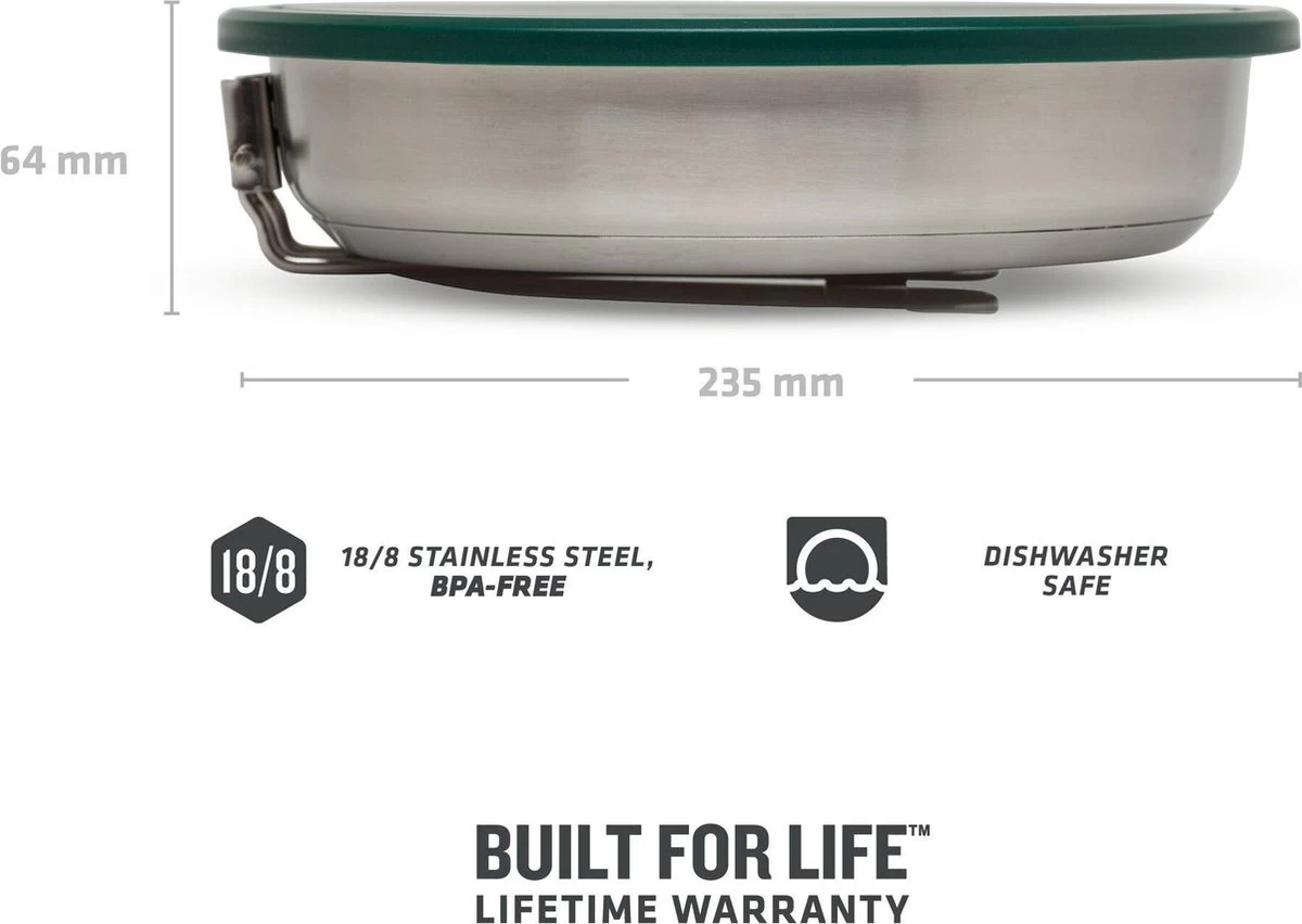 Stanley The All-In_One Fry Pan Set 1 L - Campingkookset - Stainless Steel - Afbeelding 4