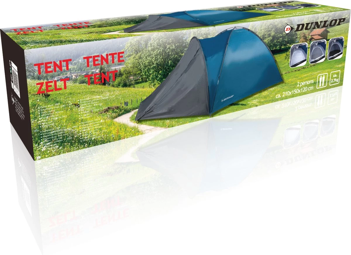 Dunlop Tent - Blauw - 2 Persoons - Afbeelding 6