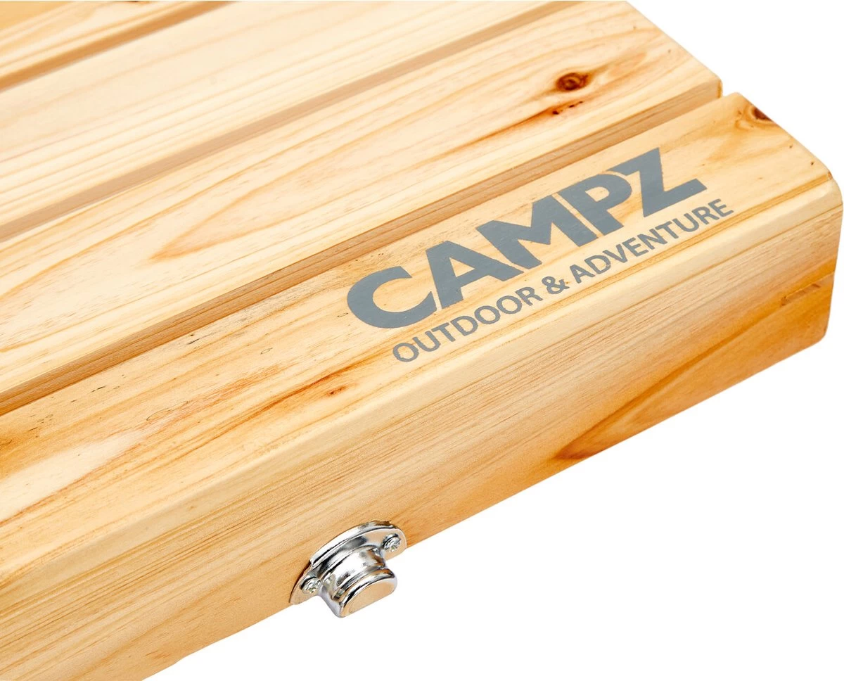 CAMPZ Fir Wood Picknicktafel, Bruin/grijs - Afbeelding 4