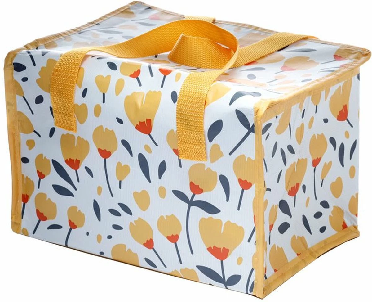 Kleine Lunch/sixpack Koeltas - Boterbloem Print - 20 X 30 Cm - 12 L - Afbeelding 8