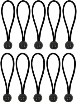 ProPlus 365644 Tentspannerset Zeltspanner-Set 10 Stück - Elastisch 15cm Mit Kunststoffball 10 Stuk(s)