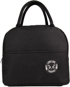 Koeltas - Lunchtas - Volwassenen En Kinderen - Compact & Handig: Zomer - Picknick -School - Lunch - Werk - Klassiek Zwart